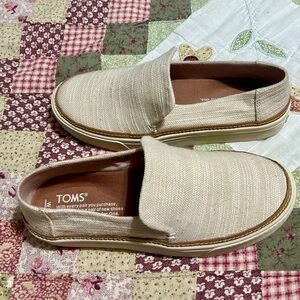TOMS Cream Textured Slip-On Sunset